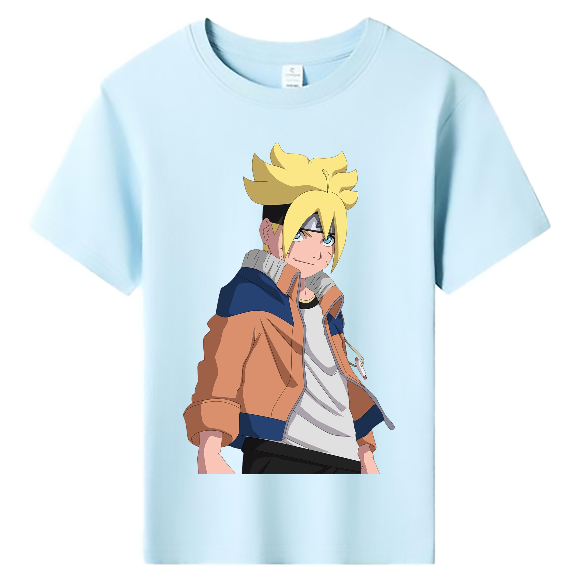 （画像用） NARUTO -ナルト- うずまき ナルト Uzumaki Naruto 綿100％キッズTシャツ（フロントプリント）
